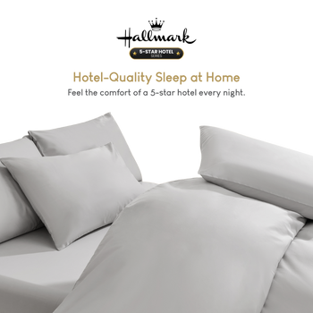 Hallmark 5-Star Hotel Bed Linen Set - Grey