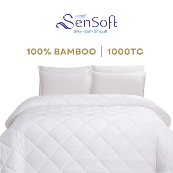  Sensoft 100% Bamboo Quilted Comforter Set