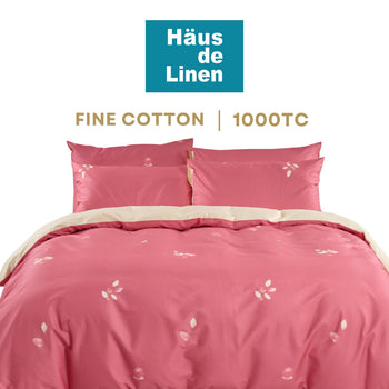 HDL Sweet Home Cotton Fitted Sheet Set Full Bed Set Bedsheet Bed Linen