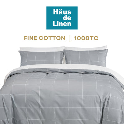 Fine Cotton - Grey Checkers