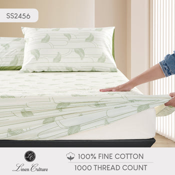 Fine Cotton - Matcha Green