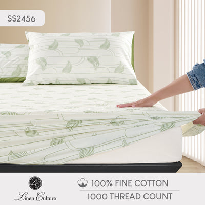 Fine Cotton - Matcha Green