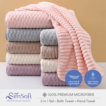 Premium Microfiber 2 in 1 Towel