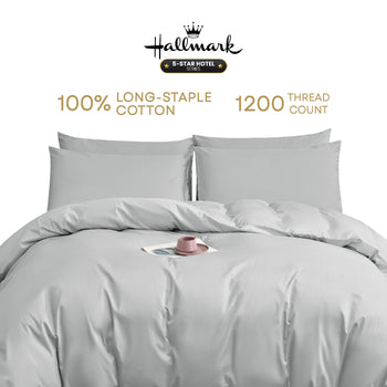 Hallmark 5-Star Hotel Bed Linen Set - Grey