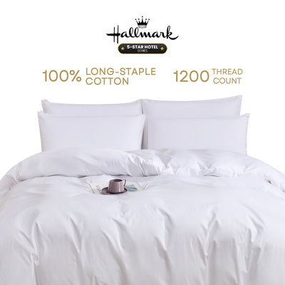 Hallmark 5-Star Hotel Bed Linen Set - White