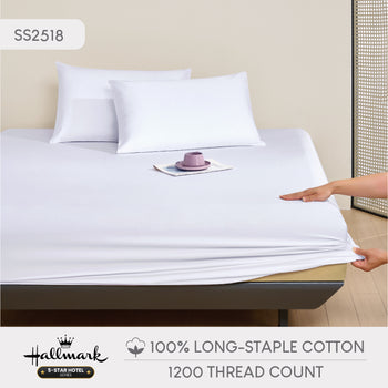 Hallmark 5-Star Hotel Bed Linen Set - White