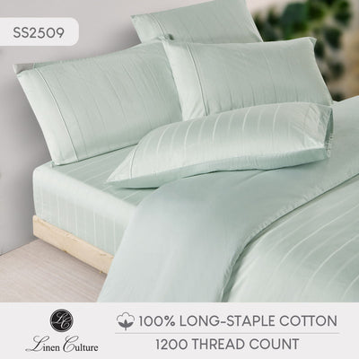 Long-Staple Cotton - Dobby Misty Green