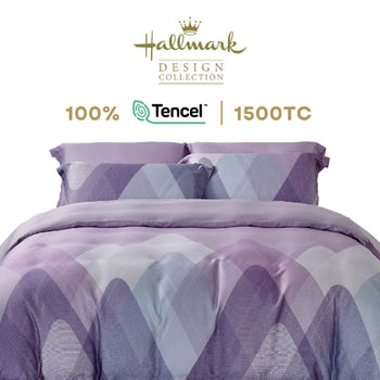 Pure Tencel - Geometric Purple