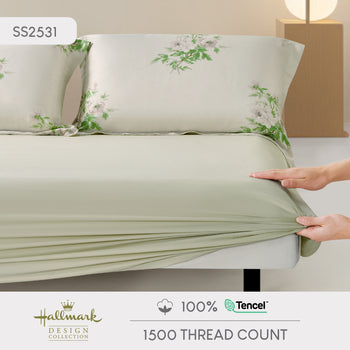 Pure Tencel - Floral Green