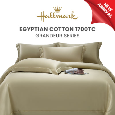 Hallmark Grandeur Egyptian Cotton 1700TC  Bed Linen - Olive