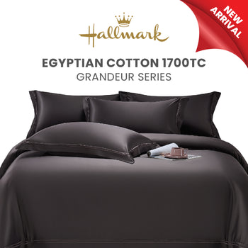 Hallmark Grandeur Egyptian Cotton 1700TC  Bed Linen - Black