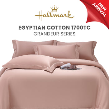 Hallmark Grandeur Egyptian Cotton 1700TC  Bed Linen - Peach