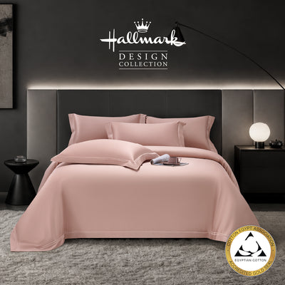 Hallmark Grandeur Egyptian Cotton 1700TC  Bed Linen - Peach