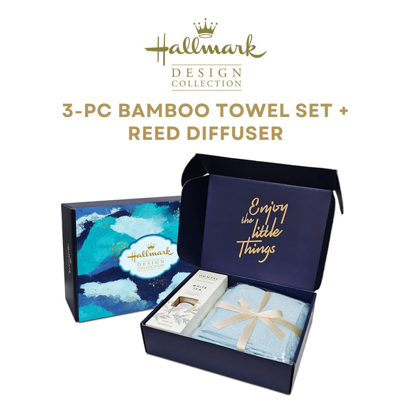 Bamboo Towel Gift Set + Reed Diffuser