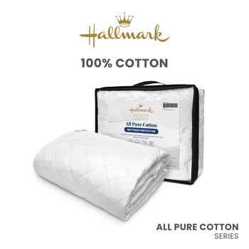 Hallmark Cotton Fabric Microtech Fills Mattress Protector