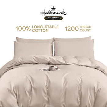 Hallmark 5-Star Hotel Bed Linen Set - Dusty Pink