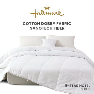 Hallmark 5-Star Hotel Down-Proof Dobby Comfy Fiber Quilt