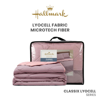 Hallmark Lyocell Fabric Blended Fiber Comforter Quilt - Lavender