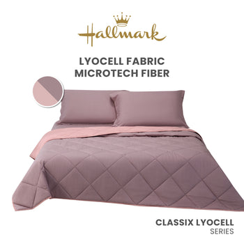 Hallmark Lyocell Fabric Blended Fiber Comforter Quilt - Lavender