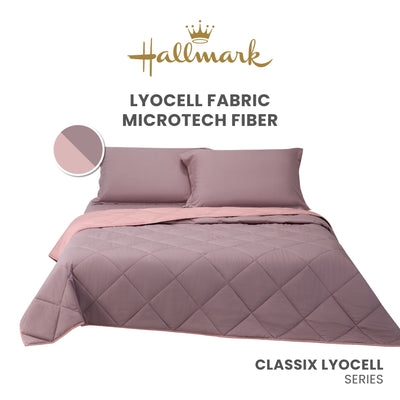 Hallmark Lyocell Fabric Blended Fiber Comforter Quilt - Lavender
