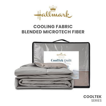 Hallmark CoolTek Fabric Soft-Fiber Quilted Blanket