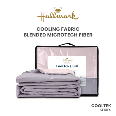 Hallmark CoolTek Fabric Soft-Fiber Quilted Blanket