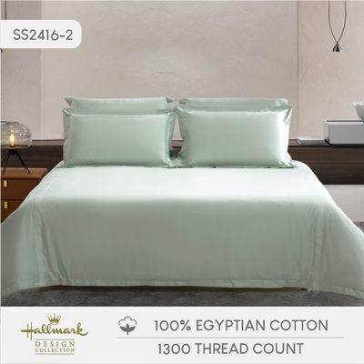 Embroidered Egyptian Cotton - Green
