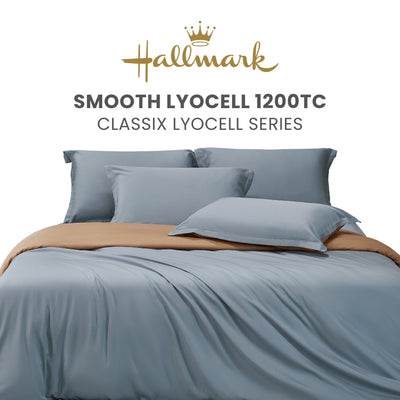 Hallmark Smooth Lyocell 1200TC Plain Bed Linen - Toffee Camel