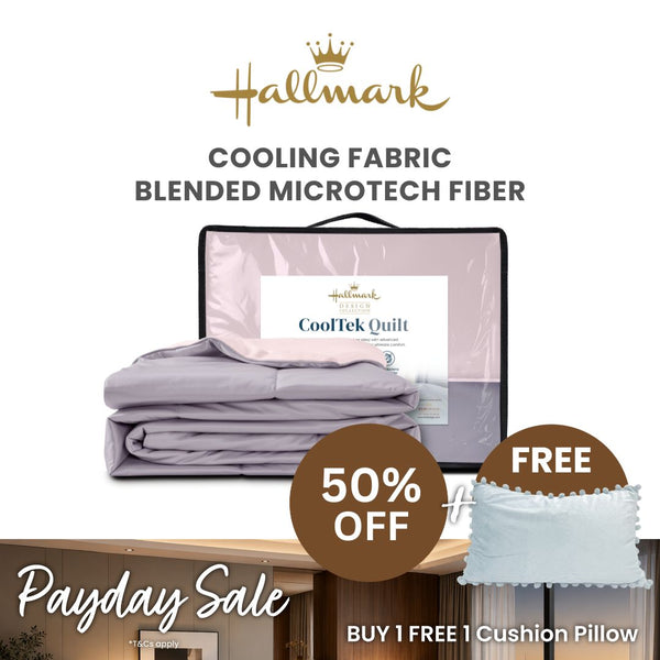 Hallmark CoolTek Fabric Soft-Fiber Quilted Blanket