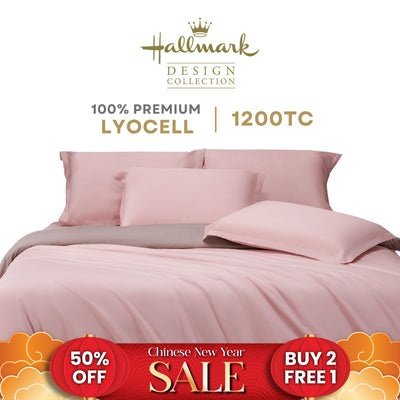 Hallmark Lyocell Bedsheet - Soft Mist Pink