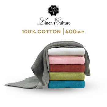 Linen Culture Pure Cotton Bath Towel 400gsm